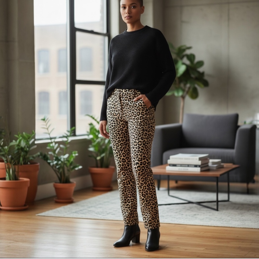 Kate Spade size 32 Leopard stretch skinny “ play hooky”SATURDAY NIGHT - Picture 14 of 14